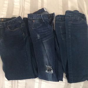Girls size 12 Lucky Hudson & Nautica skinny jeans